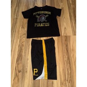 Pittsburgh Pirates Boys Sz Small 8 Outfit Cotton T-shirt Dri-fit Shorts General